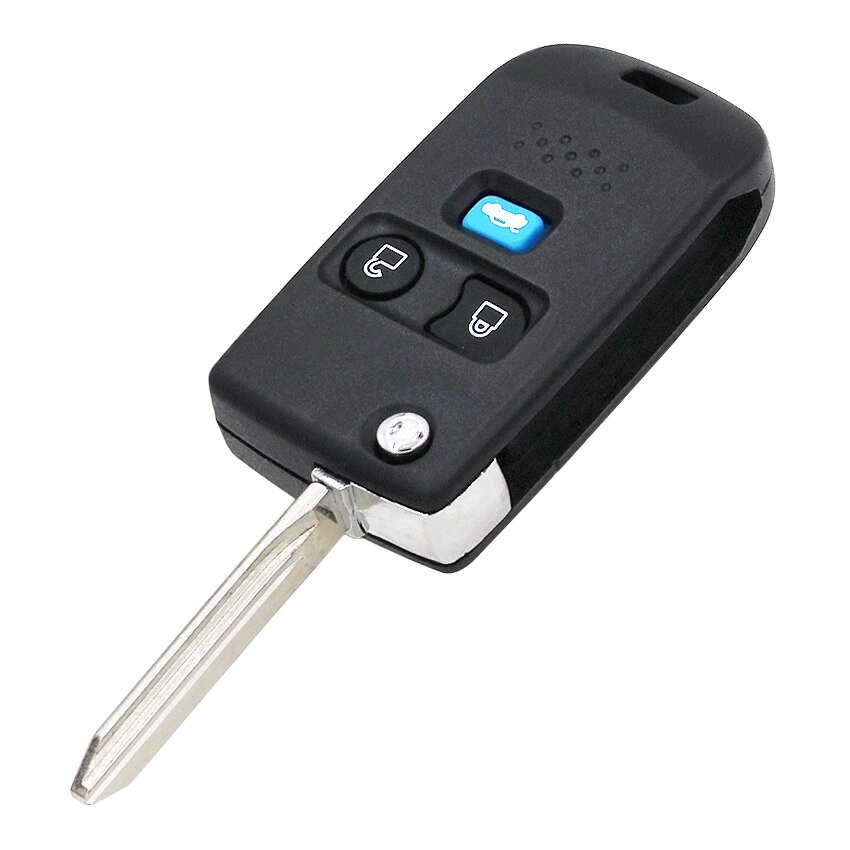 Coque de clé télécommande pliable modifiée à 2/3 boutons pour ford transit connect maverick non coupée  fo21  fo38 lames