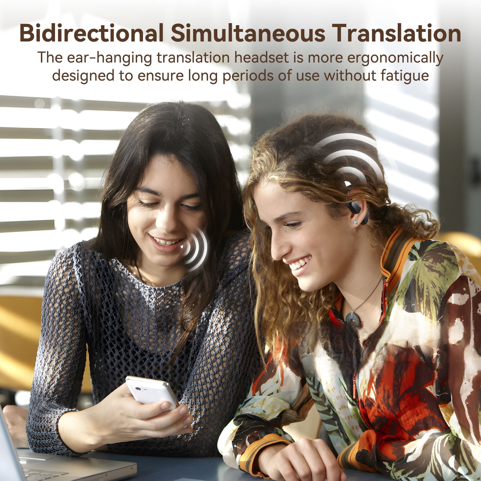 Translation Earbuds Real Time, 150 Languages AI Translator Earbuds,Headset Interpretive Device for Business, Travel, Study