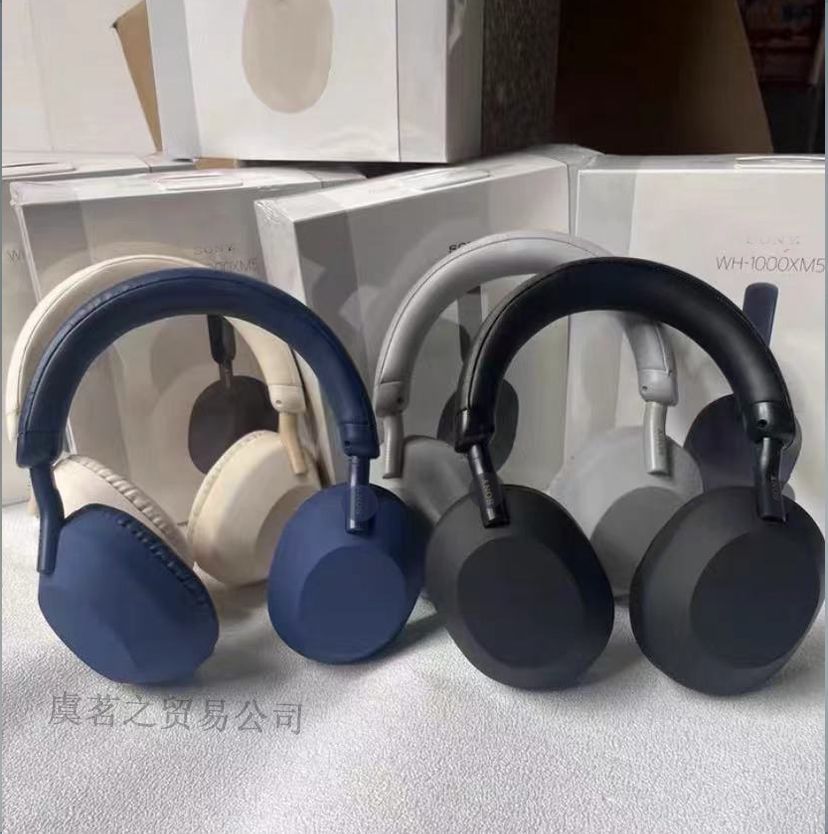 WH-1000XM5 Head mounted Bluetooth Earphones with Full Ear Wireless Call Earphones and Low Latency Gaming
