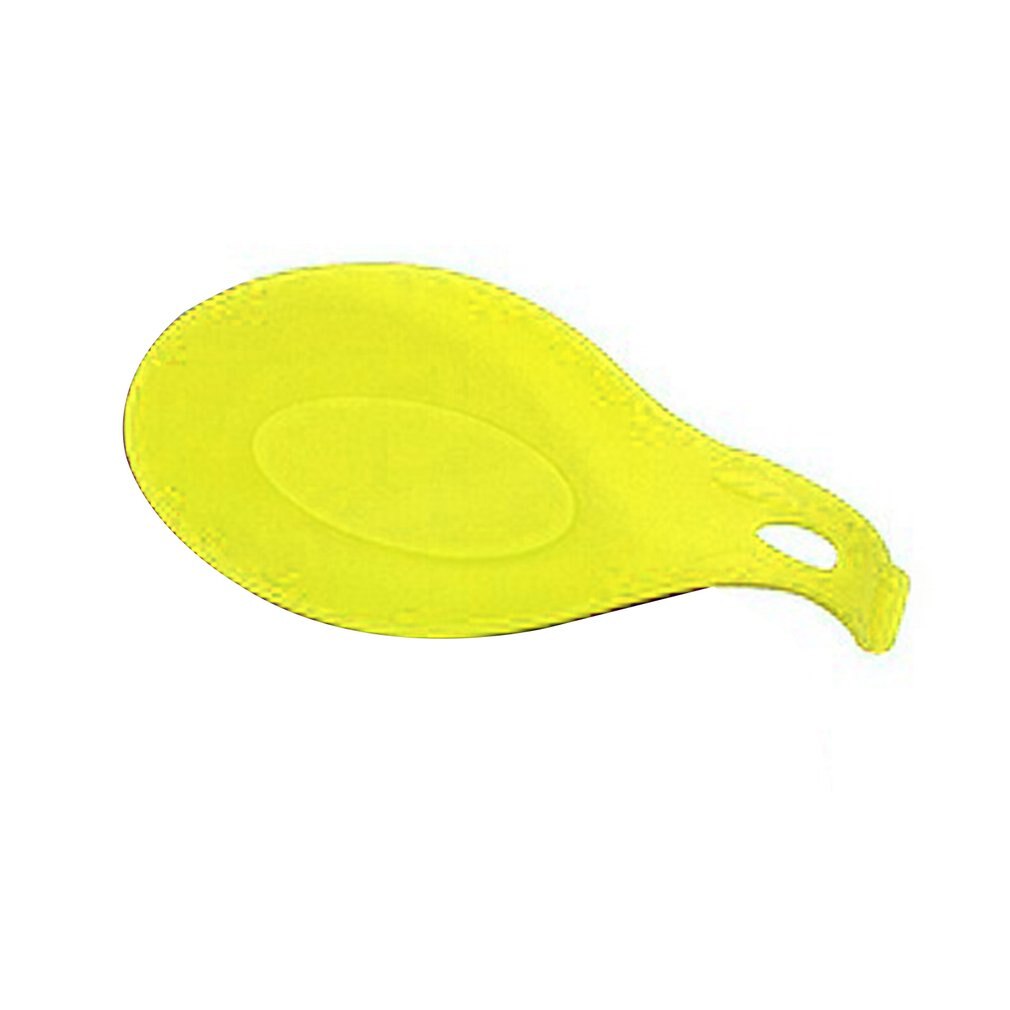Thickened Kitchen Supplies Spatula Spoon Pad Non Stick Storage Device Silica Gel Heat Resistant Soup Spoon Mat: Red