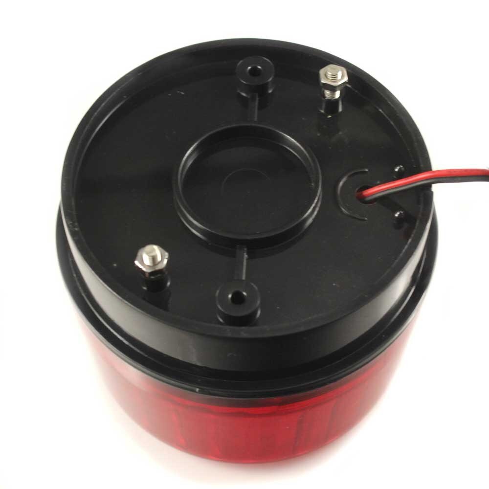 10 stks DC12V Rode Mini Wired Strobe Sirene Signaal Waarschuwingslampje Flash Sirene LED Lamp Hoogtepunt Alarm Lamp voor Home Security Alarm