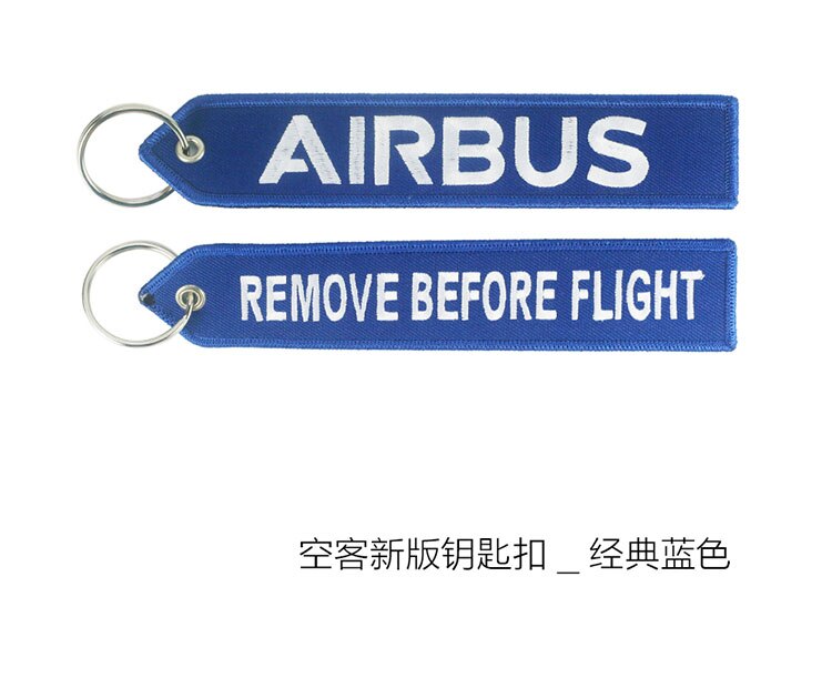 Airbus Logo A330 neo A350 A380 BELUGAXL Embroider Travel Long Luggage Bag Tag for Flight Crew Pilot Aviation Lover: blue airbus style 1