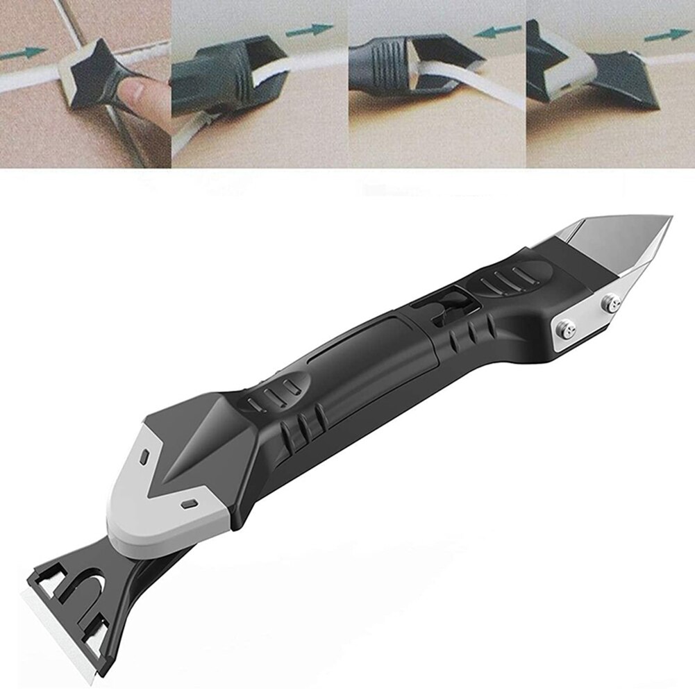 5In1 Silicone Remover Smooth Scraper Remover Grout Kit Tools Plastic Hand Tools Set Kitchen Gadgets Accessories