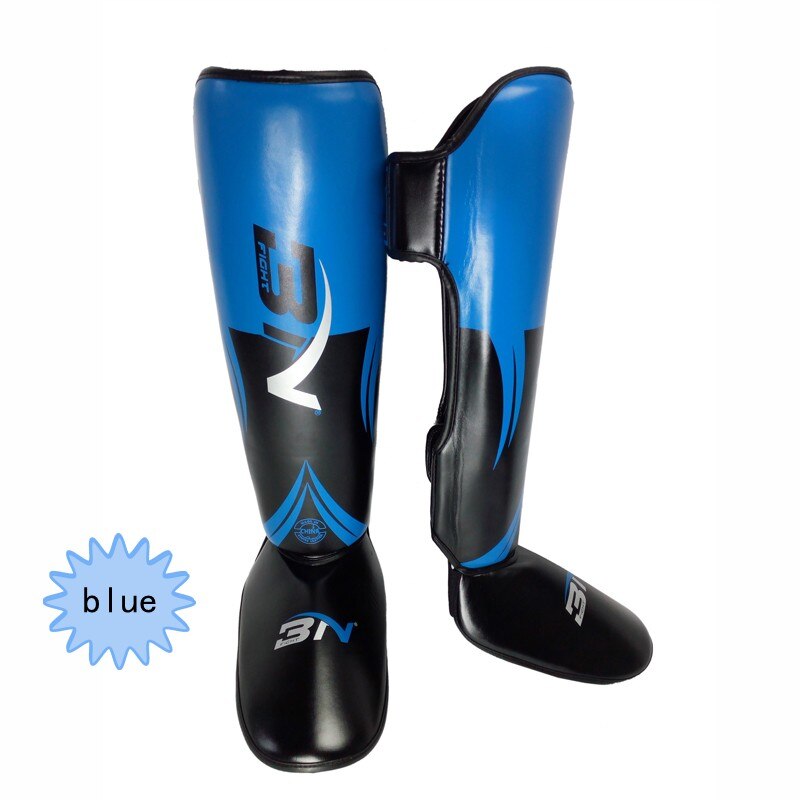 Pretorian Best Shin Protectors Shin Pads Sanda Kick boxing Leggings Karate Ankle Guard Muay Thai MMA Fighting Shin Guards: blue / M