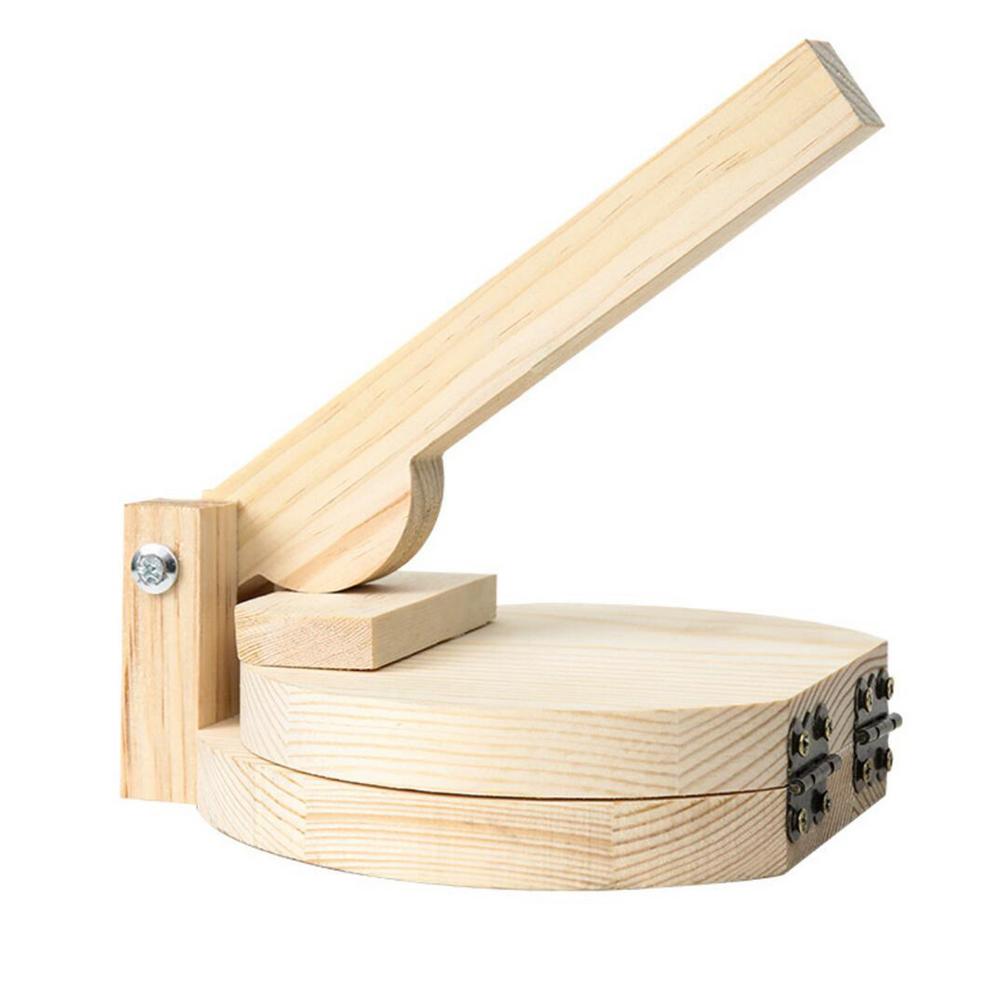 Presse à Tortilla en bois pour boulettes, appareil de pressage de la peau, Chapati Roti Taco, outils de pressage du maïs pour gadgets de cuisine, accessoires: B