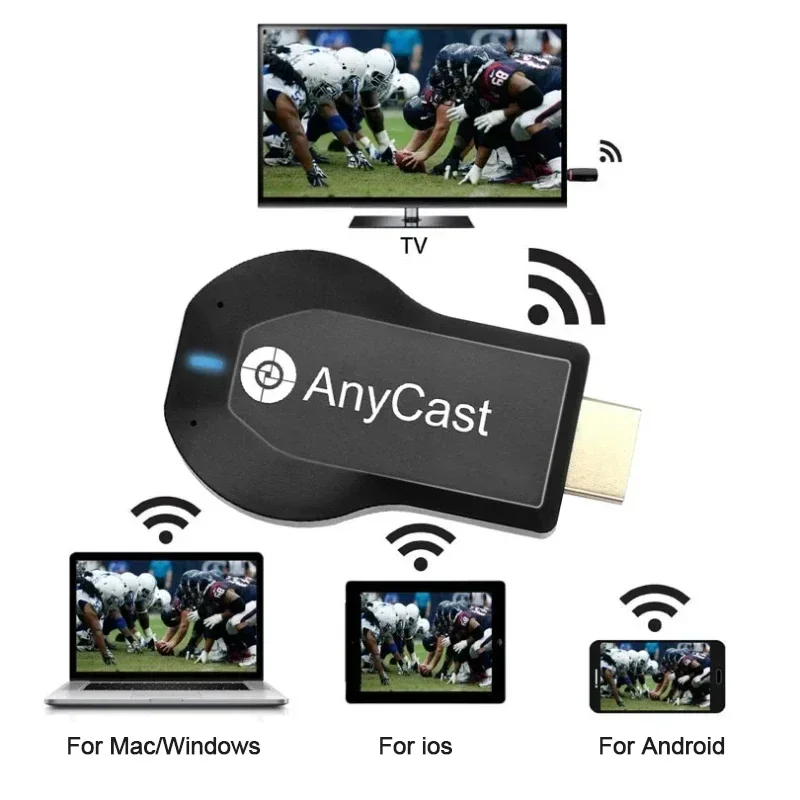 4k x 1080p hdmi-yhteensopiva tv-tikku  m2 plus langaton wifi-näyttö-tv-dongle-vastaanotin dlna:lle, airplaylle, miracastille ja anycastille ios:lle