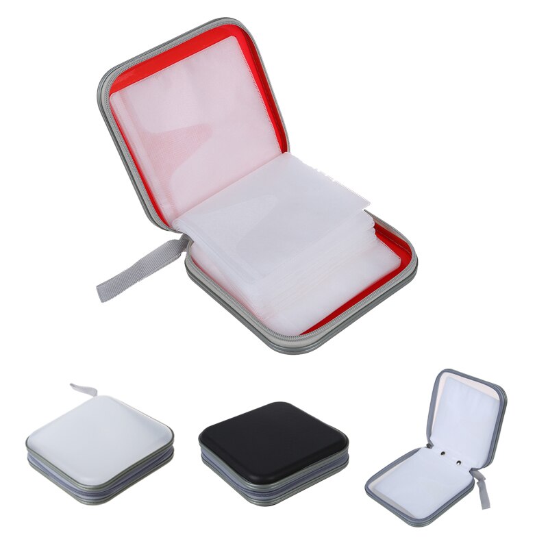 Étui de transport pour 40 cd disques dvd, pochette portefeuille, sac, boîte rigide