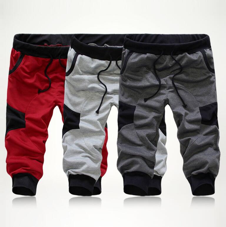 Heren s 3/4 knie casual baggy harem broek touwbroek s-xxl maat gratis