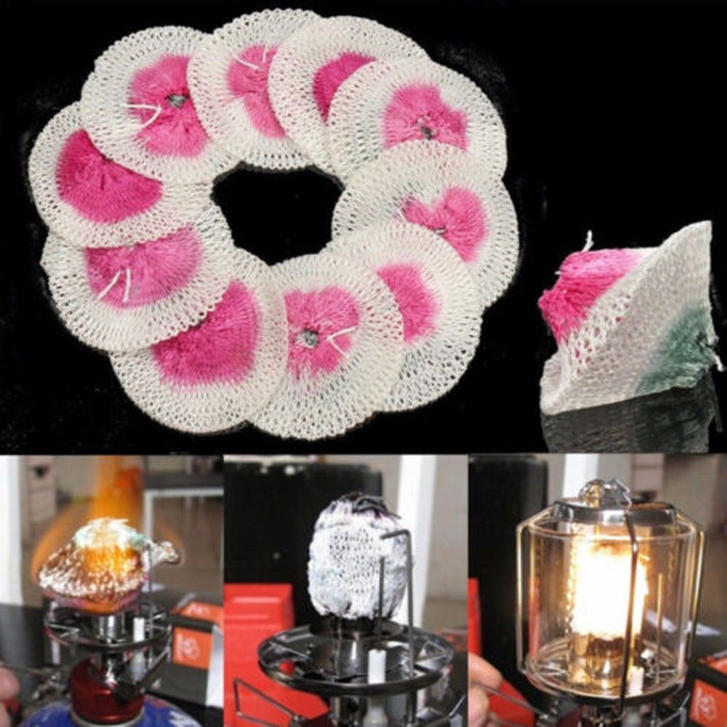 Outdoor Steam Lamp Lantern Mantles Kerosene Gas Lamp Cover Durable Mesh Camping Tent Lamp Pressure Lamp Mantles Spare Parts