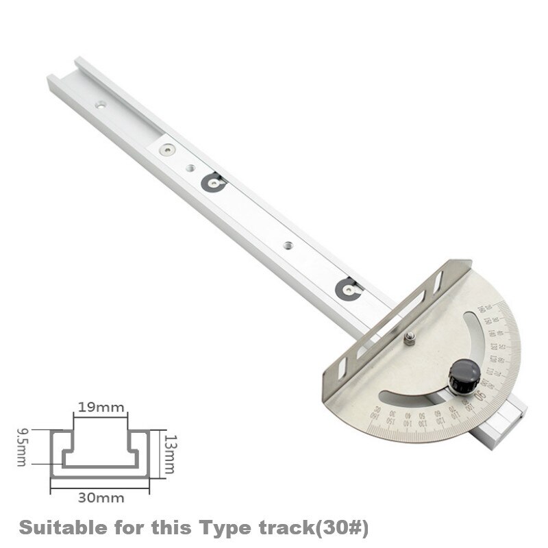 Miter Gauge Fence System Woodworking Tools Push Block with Angle Plate Ruler for Table Saw, Band Saw, Router Table, Jointers
