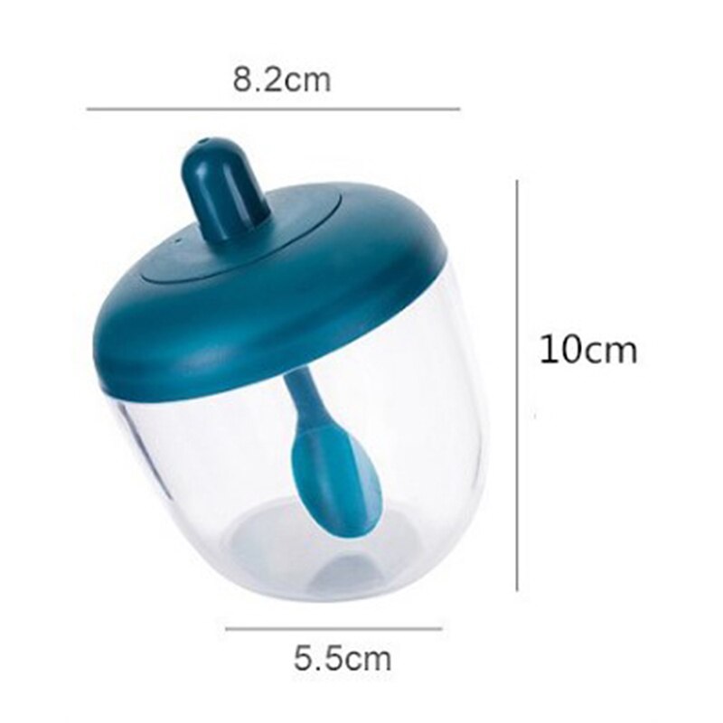 Krydda flaskor glas kryddor förvaringsbehållare krydda kruka kryddburk med sked honung kruka olja borste flaska