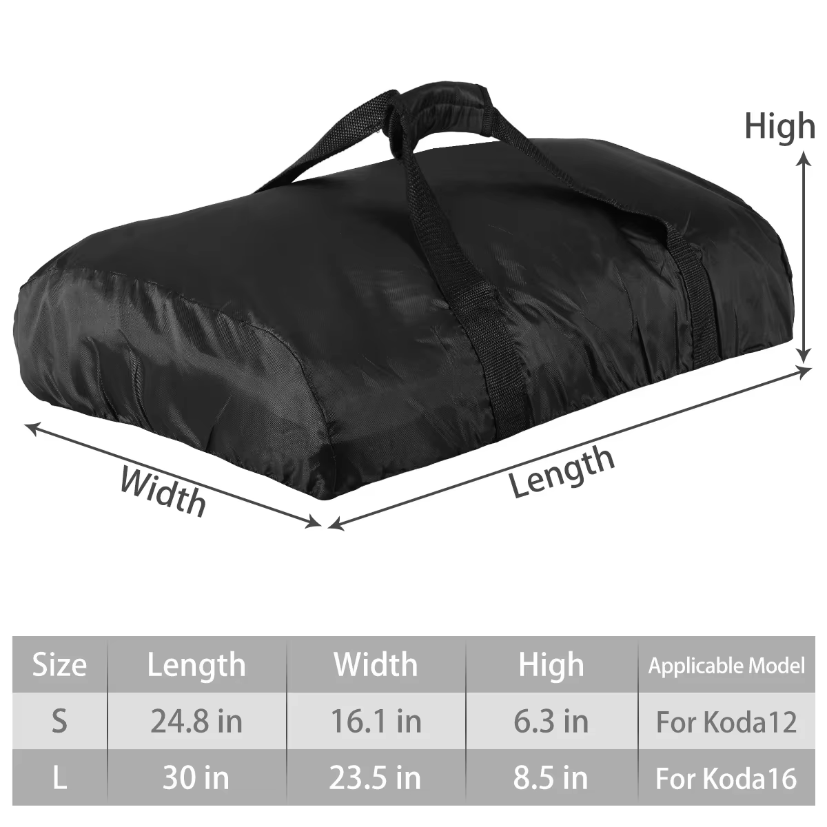 Pizza Oven Cover voor Ooni Koda 12 16 420D 600D Oxford Stof Waterdichte Pizza Oven Stofdichte Cover voor Ooni Koda BBQ Accessoires: L / Grey