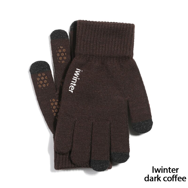 Gloves Kniteed Winter Gloves Screen Touch Gloves Women's Hand Wear Strong Friction Hand Warmers Thick Winter Glove: G