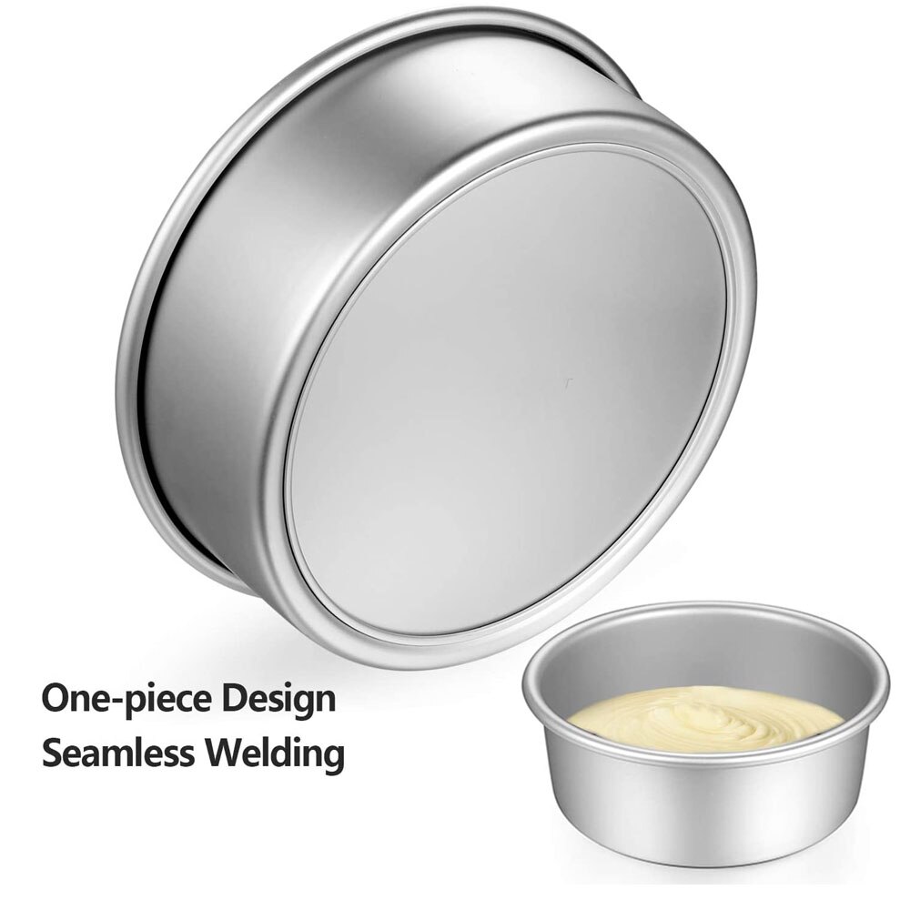 2-12INCH Aluminum Round Baking Mold Nonstick Chiffon Cake Pans Removable Bottom Oven Baking Tray Bakeware Pastry Bakery Tools