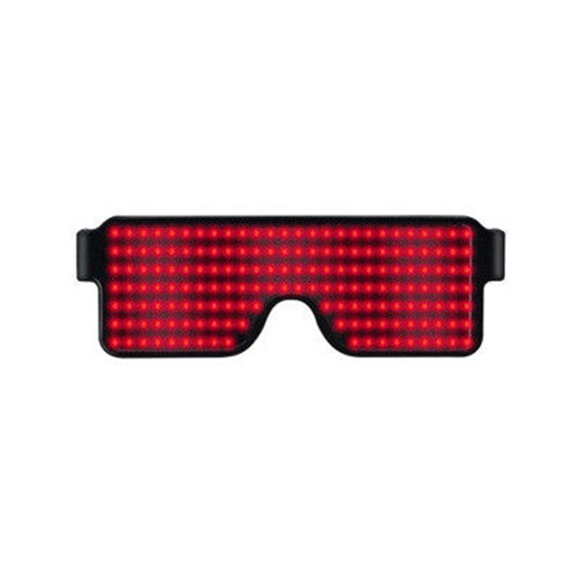 Multifunction 8 Modes Quick Flash Cool Party Led Glasses Nightclub Party Flashing Sunglasses Eyewear Neon Rave Party: Red light