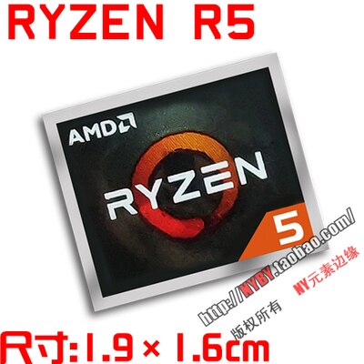 Original AMD Ryzen Ruilong PRO R7 R5 R3 5000 series CPU computer sticker notebook label: R5