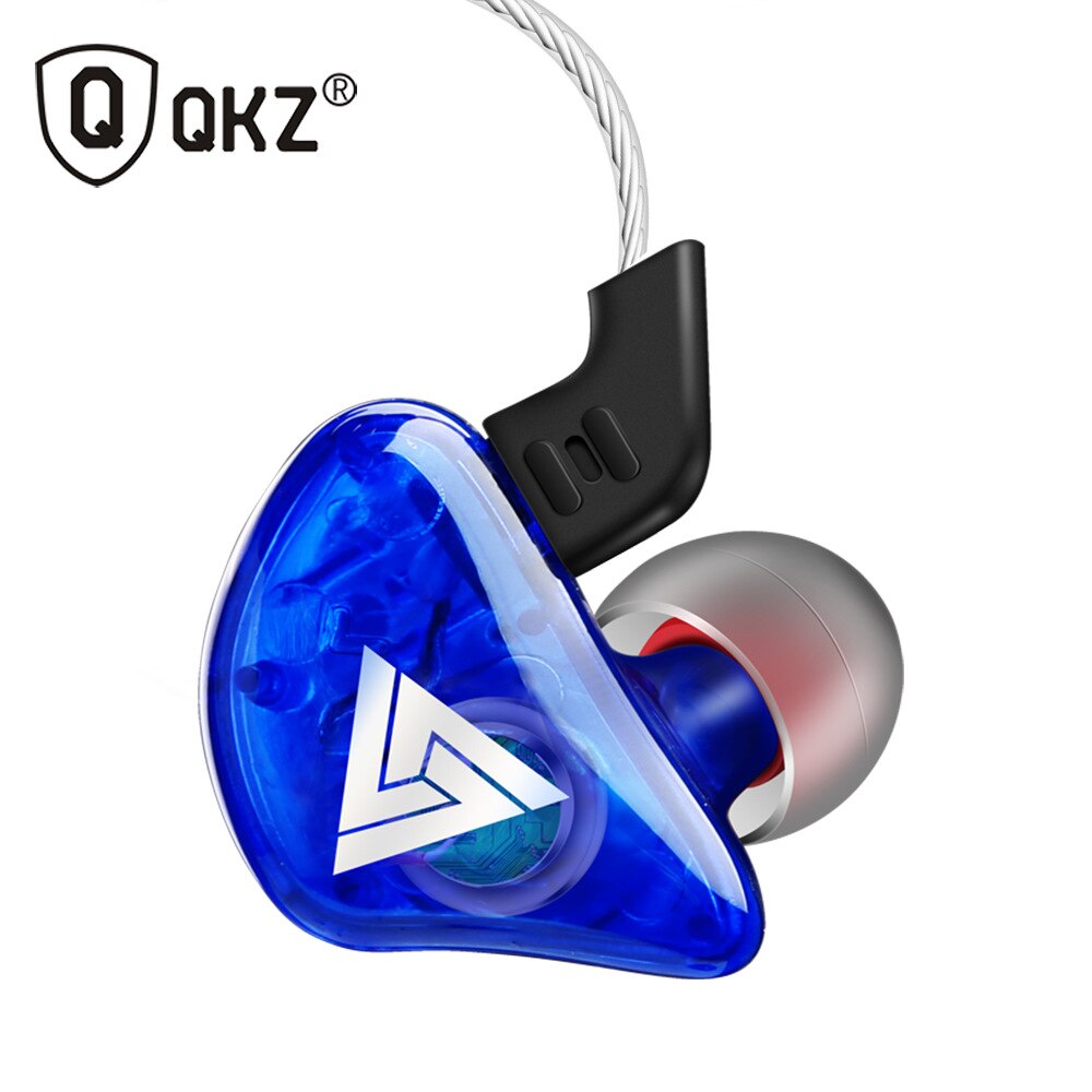 QKZ CK5 Oortelefoon Sport Oordopjes Stereo Voor Apple Xiaomi Samsung Muziek Mobiele Telefoon Running Headset dj Met HD Mic: Blue