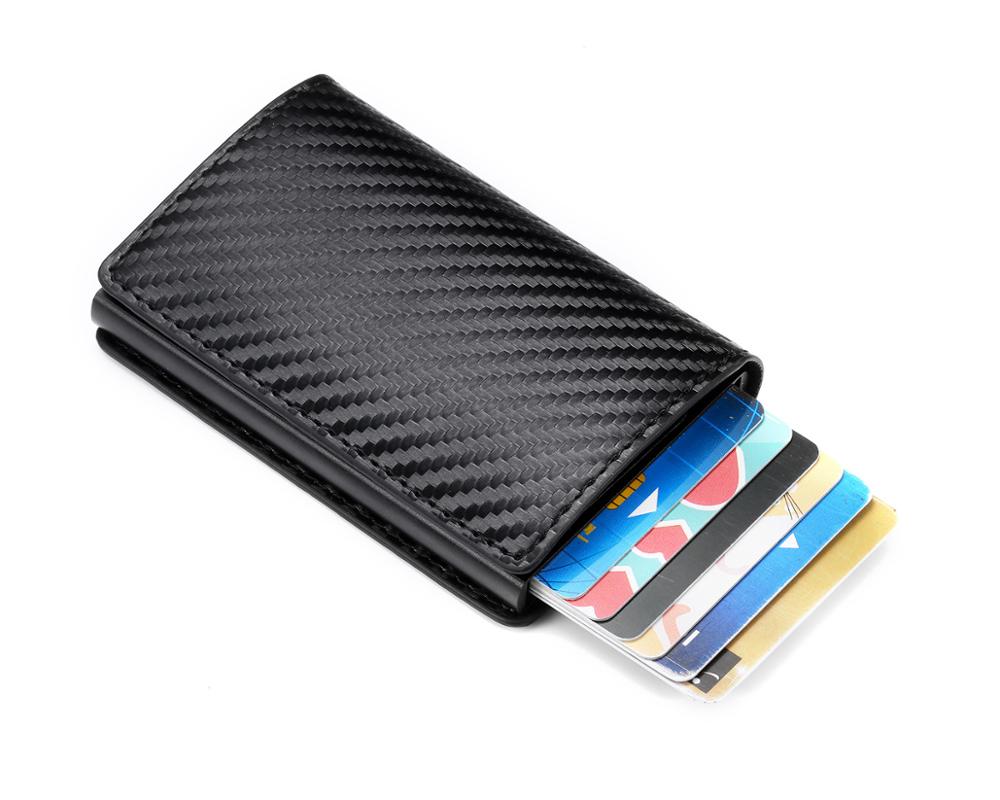 Portefeuille en alliage d'aluminium en fibre de carbone