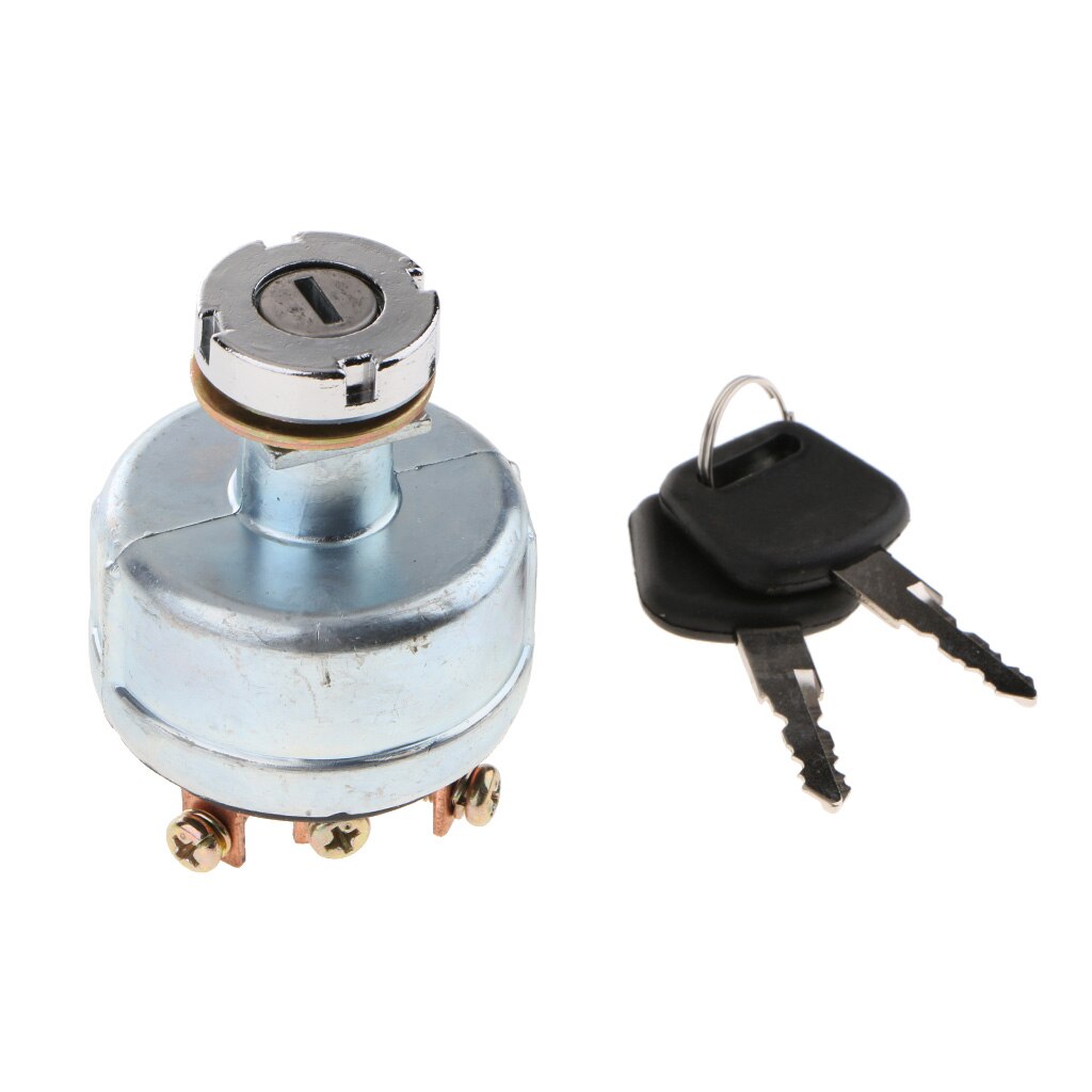Car Tractor Forklift 2 Position Ignition Starter Switch With 2 Keys