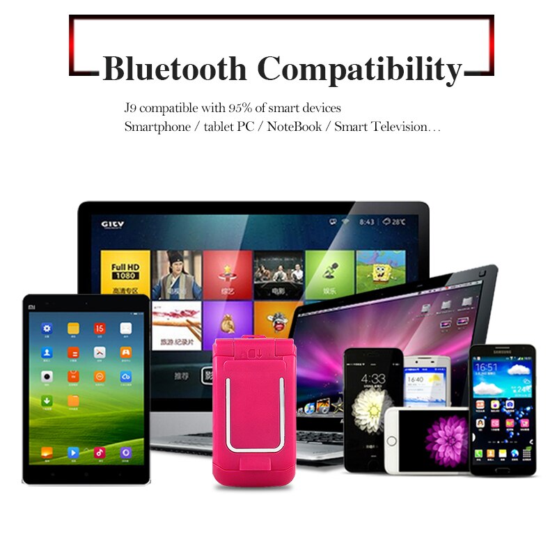 Mini Clamshell Phone J9 Bluetooth Partner Anti-lost SOS Magic Sound Single Card First Aid Mobile Phone