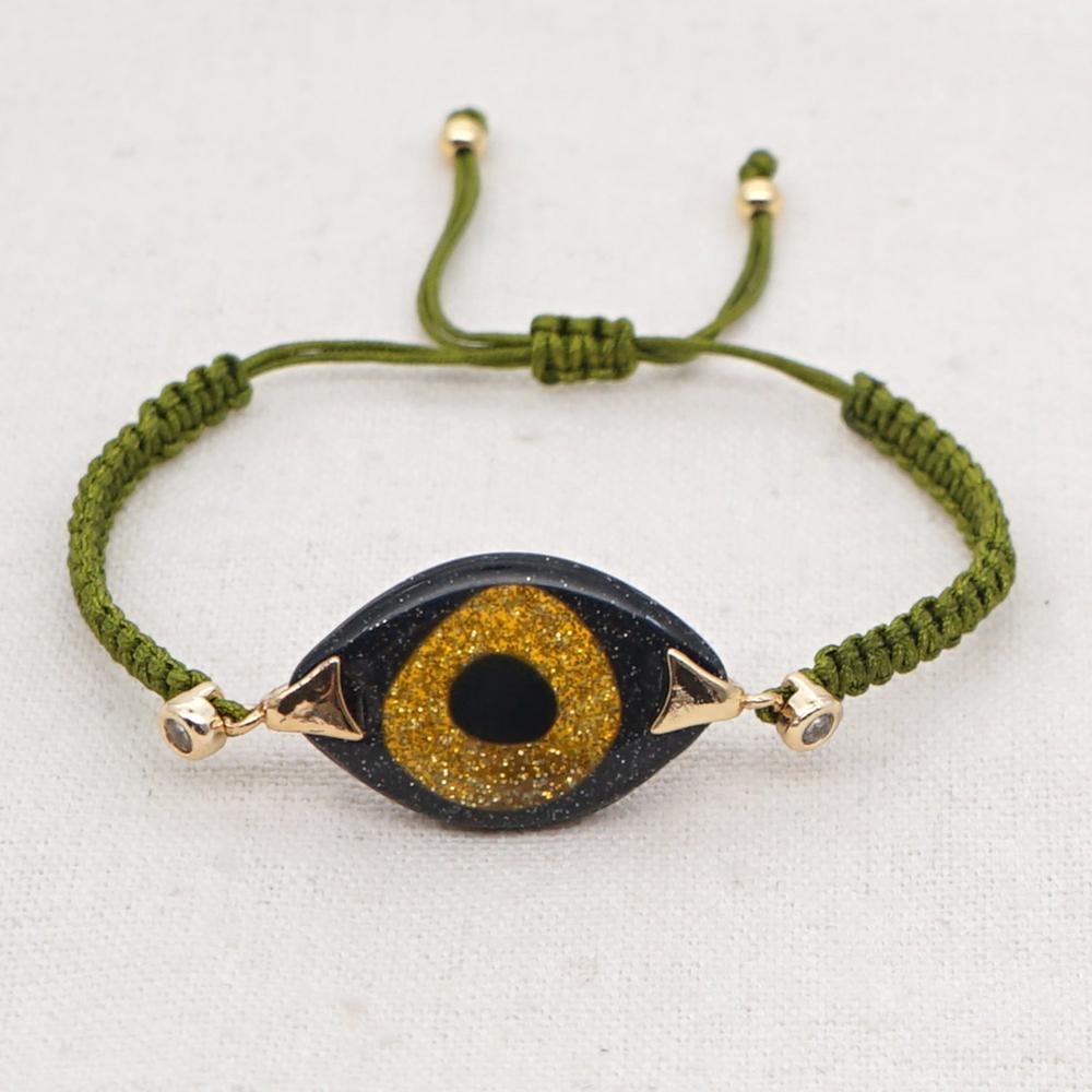Go2 boho ins turkse boze oog armband voor vrouwen sieraden gevlochten vriendschapsarmbanden geweven pulseras sieraden: B-b190055m