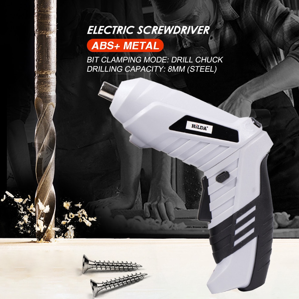Electric Screwdriver Cordless Multi-function Power Drill Hole Lithium Battery Rechargeable Screwdriver Household DIY Power Tools