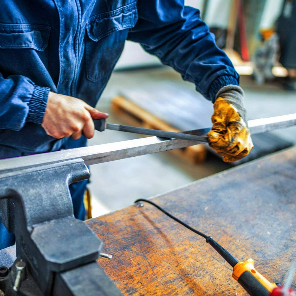 17 Pcs/set Carbon Steel File Kit Rubber Handle Rasp Set Metal Wood Glass Ceramic Polishing Tool