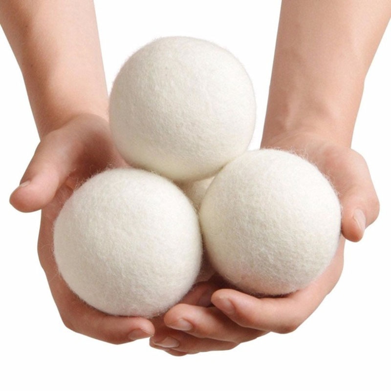 3Pcs Laundry Balls Reusable Wool Dryer Ball for Washing Fabric Clothes Softer Laundry Cleaning Ball Tumble Dryer