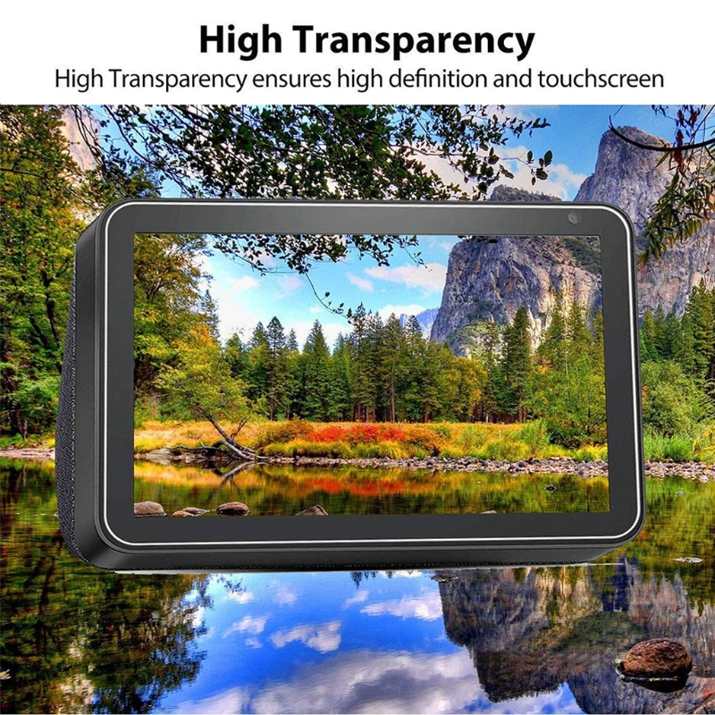 K3NB Gehard Glas Screen Protector Beschermende Film Anti-Kras 9H Hardheid Bubble-Gratis Compatibel Met Echo Show 8