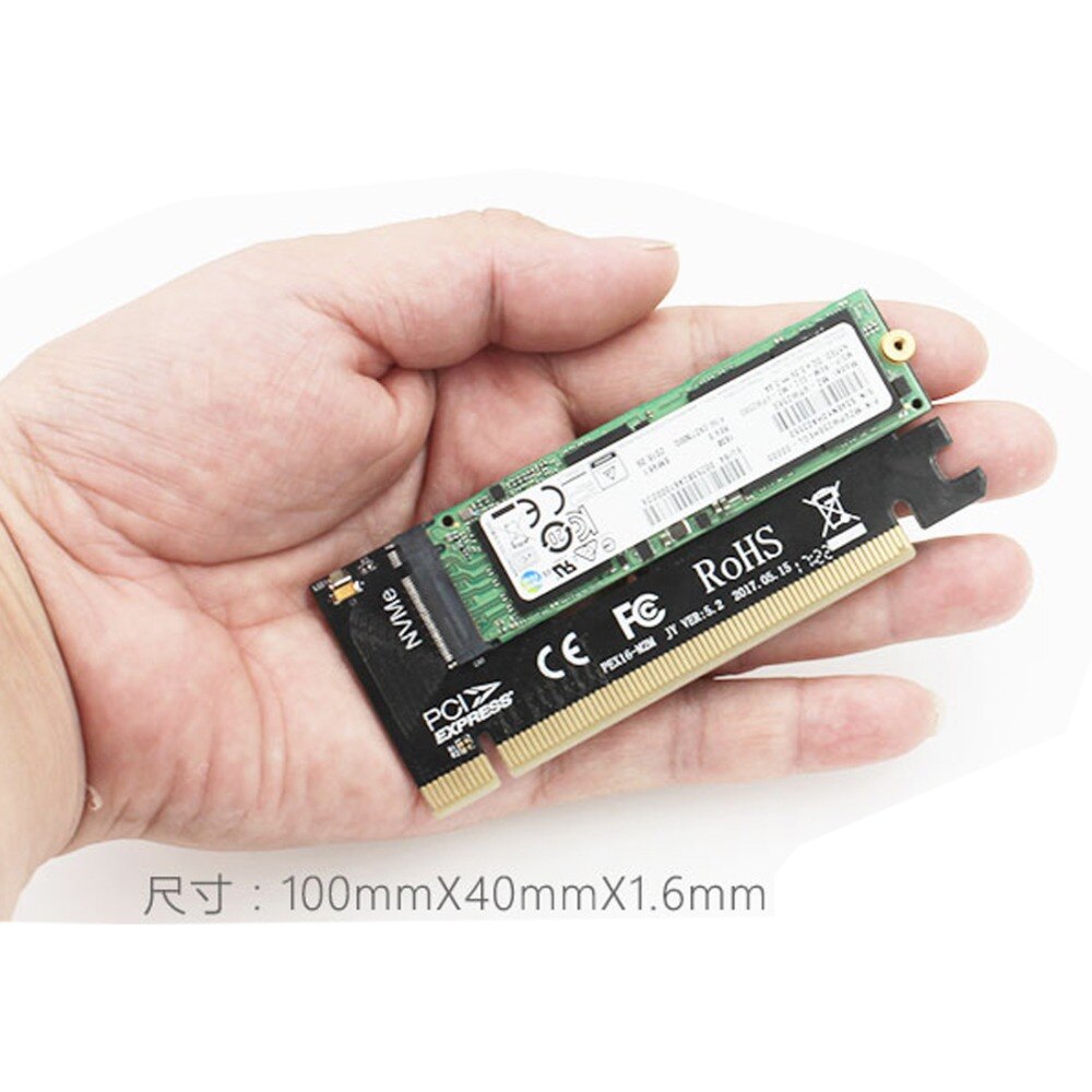 JEYI Swift MX16 M.2 SSD TO PCIE 3.0 X16 Adapter M Key Interface Ccard Suppor PCI Express x16 2280 Size m.2 FULL SPEED