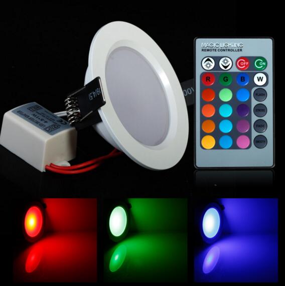 3 W 5 W 10 W RGB LED Panel Light met Remote Contr, LED Inbouw Verlichting Lamp, RGB Led Plafondlamp, Hal Lichten Wandlampen