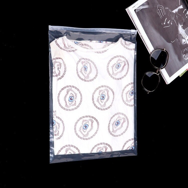 20pcs 11 kinds sizes Pe Transparent zipper bag reusable plastic bag clothing travel storage bag jewelry packaging bags