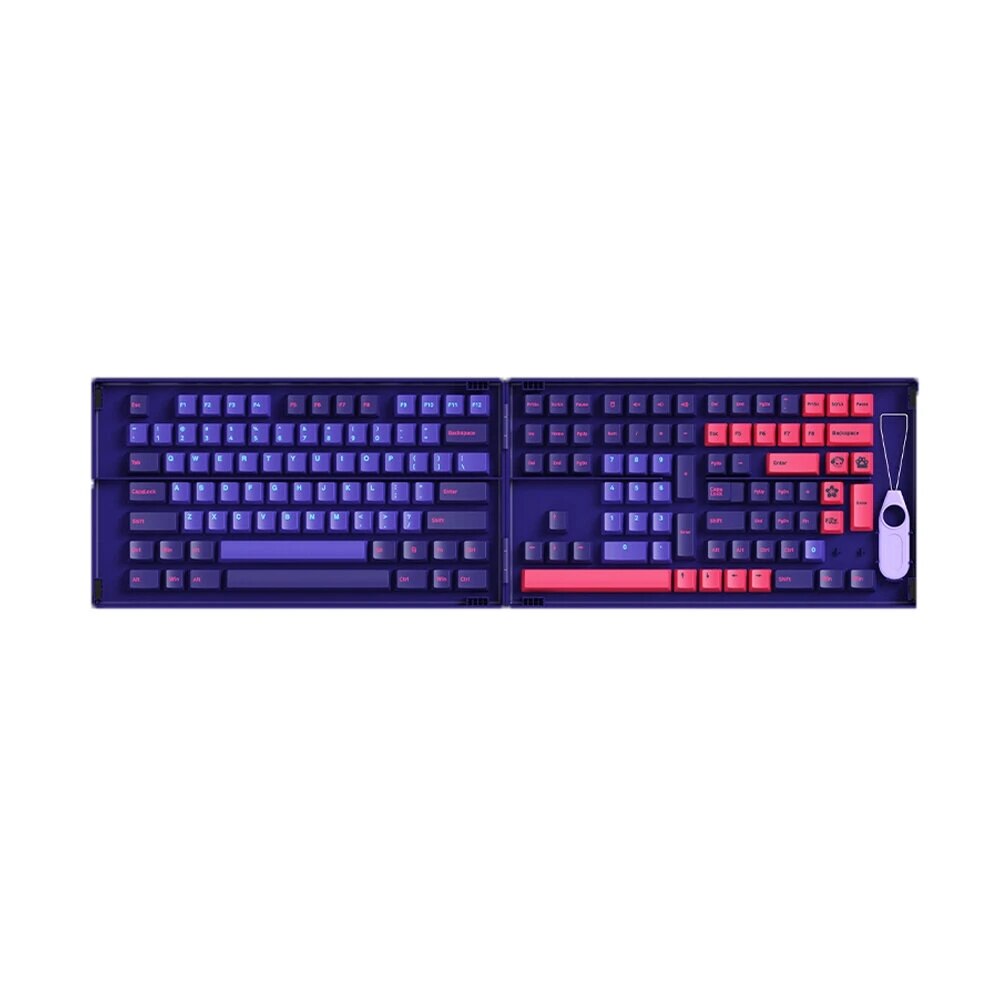 Akko 157 Toetsen Neon Keycap Set Cherry Profiel Pbt Twee Kleur Molding Keycaps Voor Mechanische Toetsenbord Veranderd Win Sleutel Tot app Sleutel: Default Title