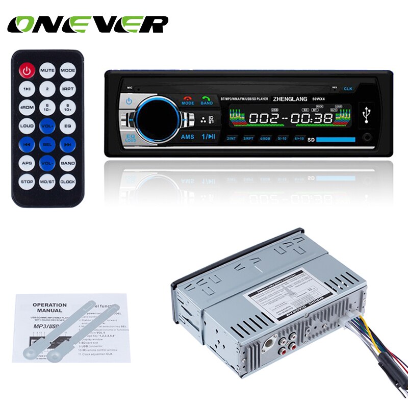 Onever 1din Bluetooth AutoRadios Auto Stereo In-Dash FM Aux Ingang Ontvanger SD USB MP3 Radio Bluetooth Mp3 speler Voiture