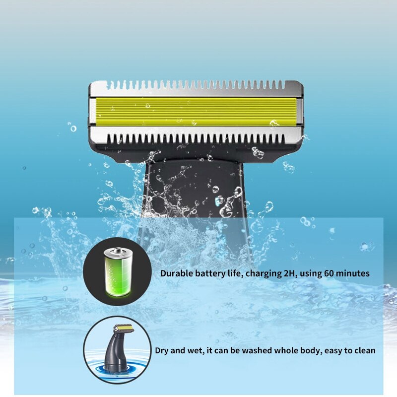 VGR V-043 rasoir électrique 2 en 1 petite tête T barbe garniture USB charge mâle et femelle rasage nez tondeuse