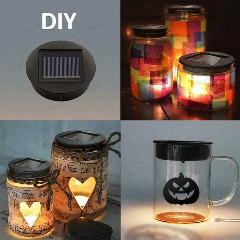 Replacement Solar Light Top Cover LED Panel Lantern Lid for Outdoor Hanging Lights Repair Parts Outdoor Light