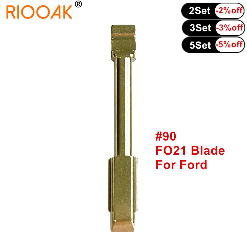 10pcs FO38 HU101 FO21 Key Blade #19 #38 #90 Car Remote KD Key Blade For Ford Fusion Focus Mondeo Fiesta Galaxy Flip Blank: GRAY