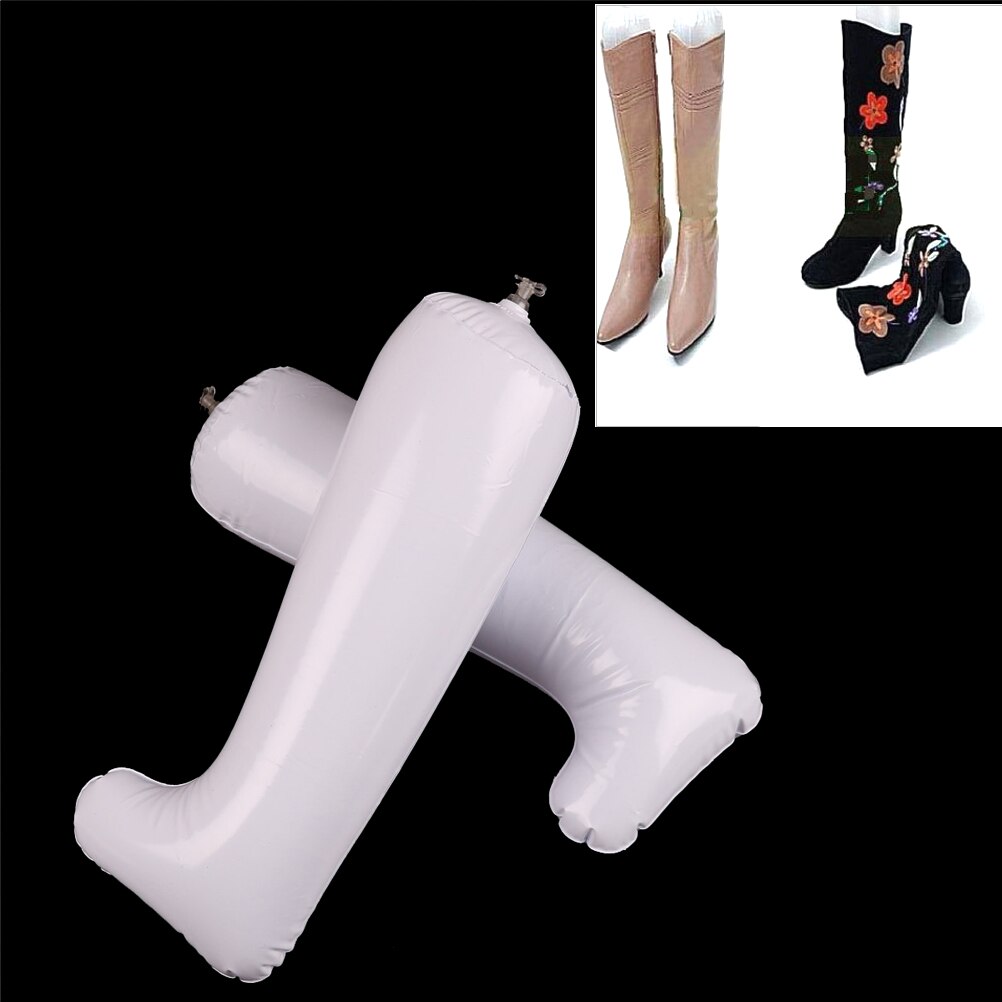 2PCS/lot Plastic Shoe Hanger Inflatable Useful Long Boots Shoes Stand Holder Stretcher Support Shaper