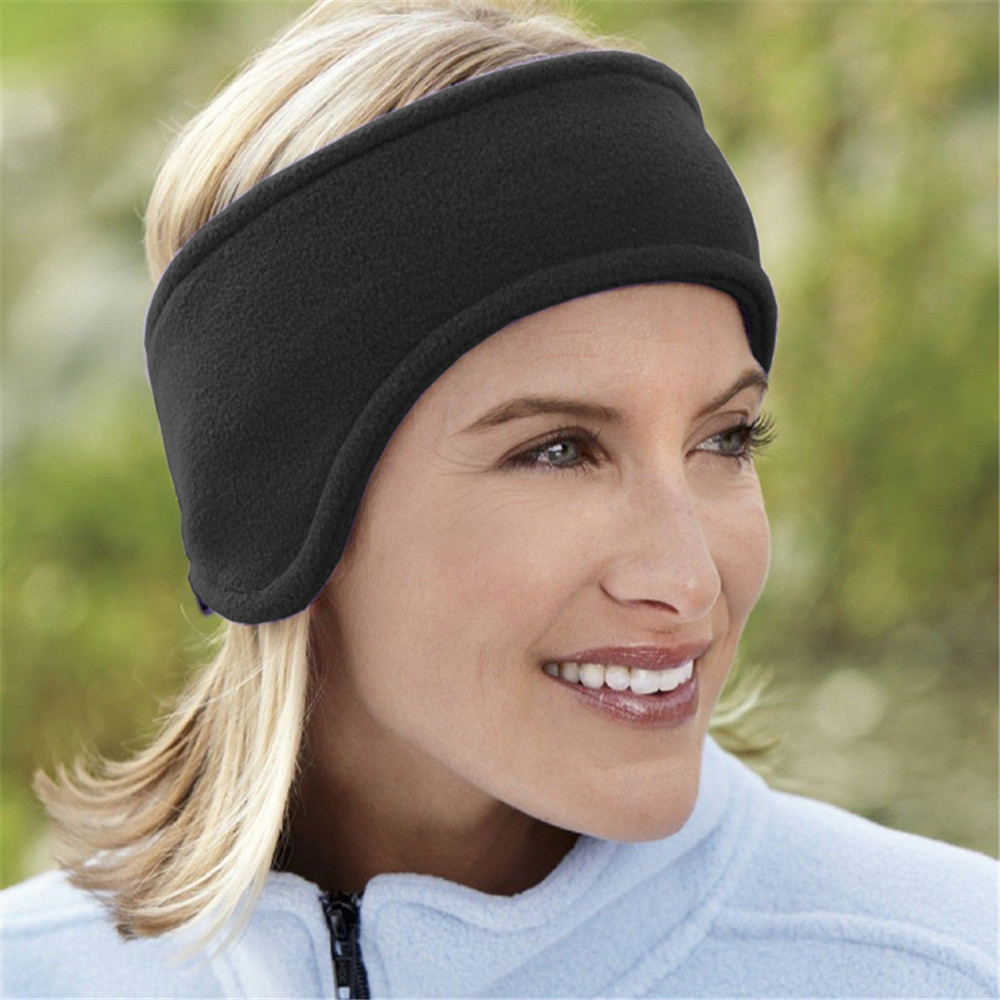 Soundproof Earmuffs For Sleeping Unisex Women Men Ear Warmer Winter Head Band Ski Ear Muff Headband Hair Band Cache-oreilles L3: black