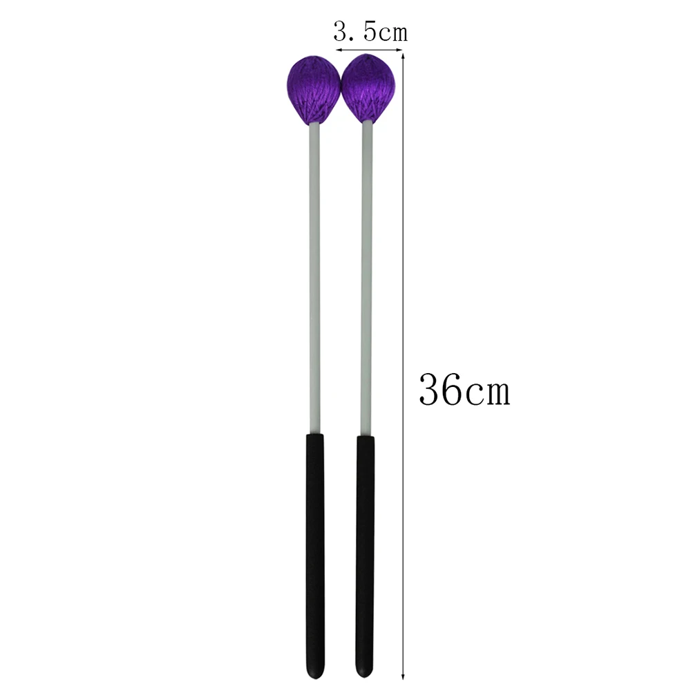 1 paire de baguettes de tambour Marimba, carillon, bâton de cloche, bâtons de batterie de Xylophone, accessoires et pièces pour instruments de Percussion professionnels: Bourgogne