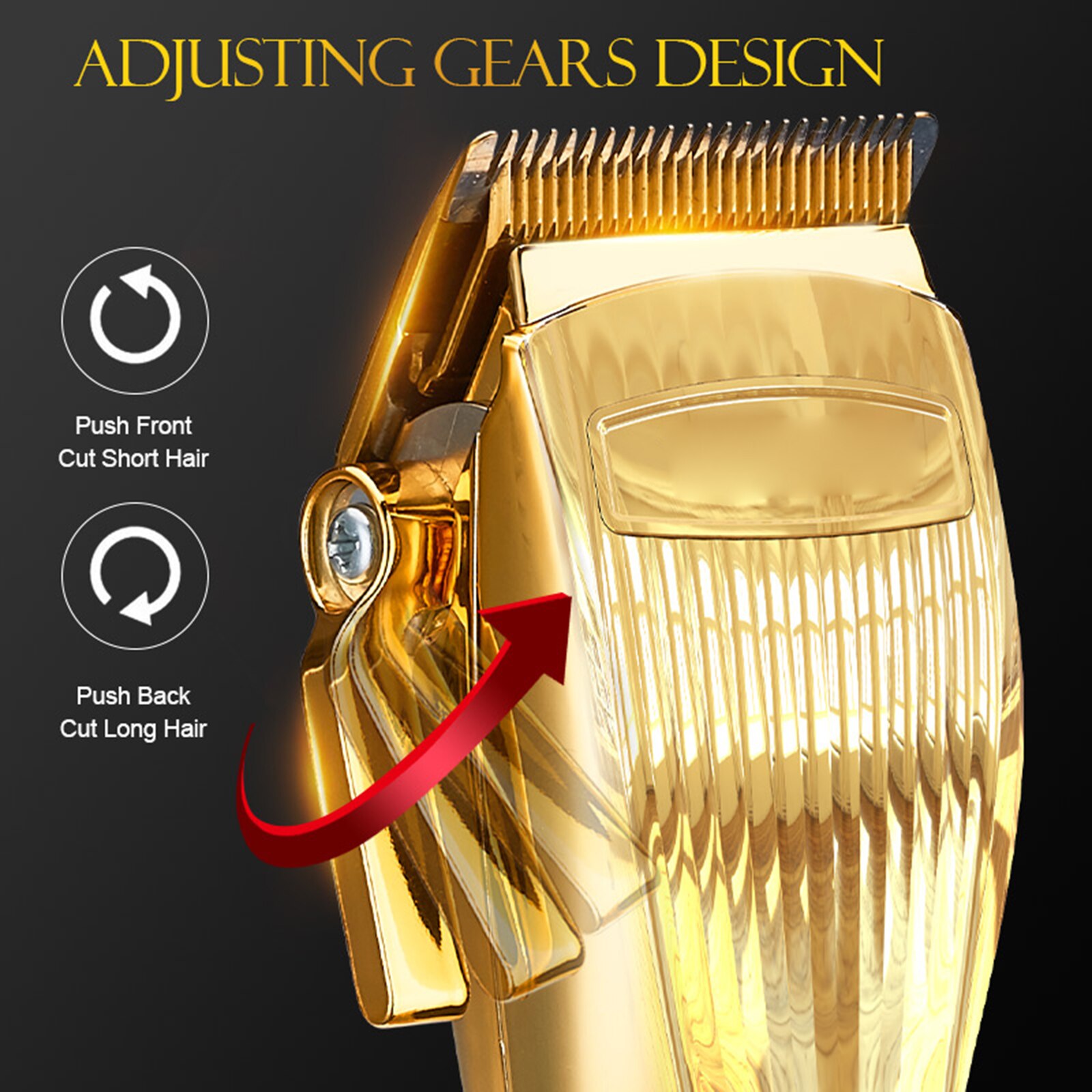 Cordless Hair Clipper for Men Hair Haircutting Hair Grooming Kit with LCD Display Screen Rechargeable Hair Trimmer Barber Tool