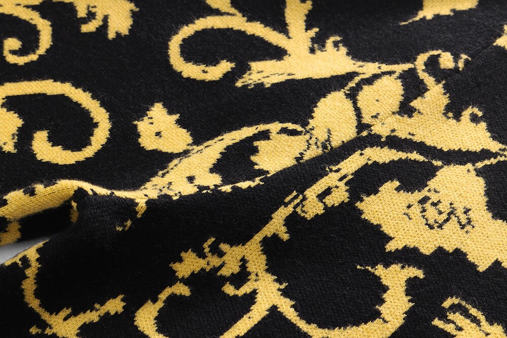 Pull de luxe pour Homme, décontracté, classique, doré, à la , tendance, collection hiver 2022