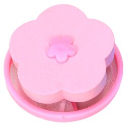 Laundry Balls Discs Pouch Magic Filter For Bathroom Washing Machine Dust Hair Removal Collector Catcher Mesh Cleaning Ball Bag: Pink B