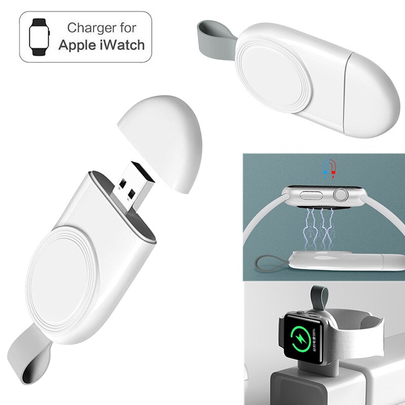 Draadloze Oplader Voor Apple Horloge Serie 5 1 2 3 4 Magnetische Oplaadkabel Voor Iphone Xs Xr 7 8 11 Plus Usb