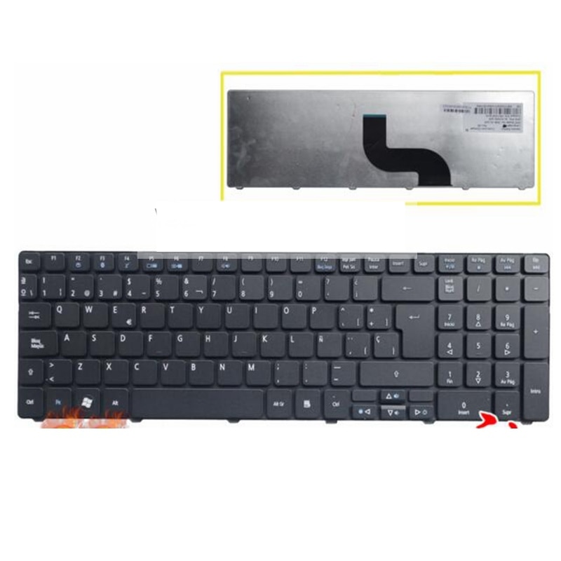 Teclado español para Packard Bell Easynote TK37 TK81 TK83 TK85 TK36 TX86 LX86 TK87 TM05 TM80 TM81 TM97 NEW91 SP portátil teclado