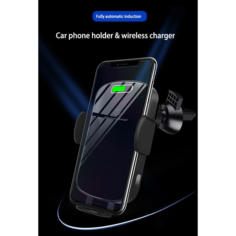 Auto Draadloze Oplader Inductie Auto Mount Snelle Draadloze Opladen Voor Air Vent Mount Phone Houder