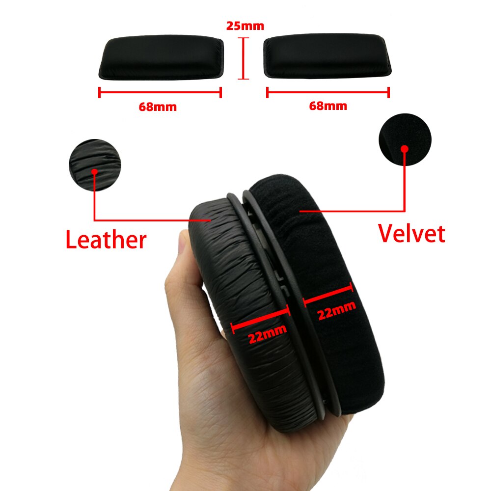 Earsoft udskiftningspuder til sennheiser rs hdr 165 175 185 195 110 160 170 180 hovedtelefoner pude ørepuder headset cover