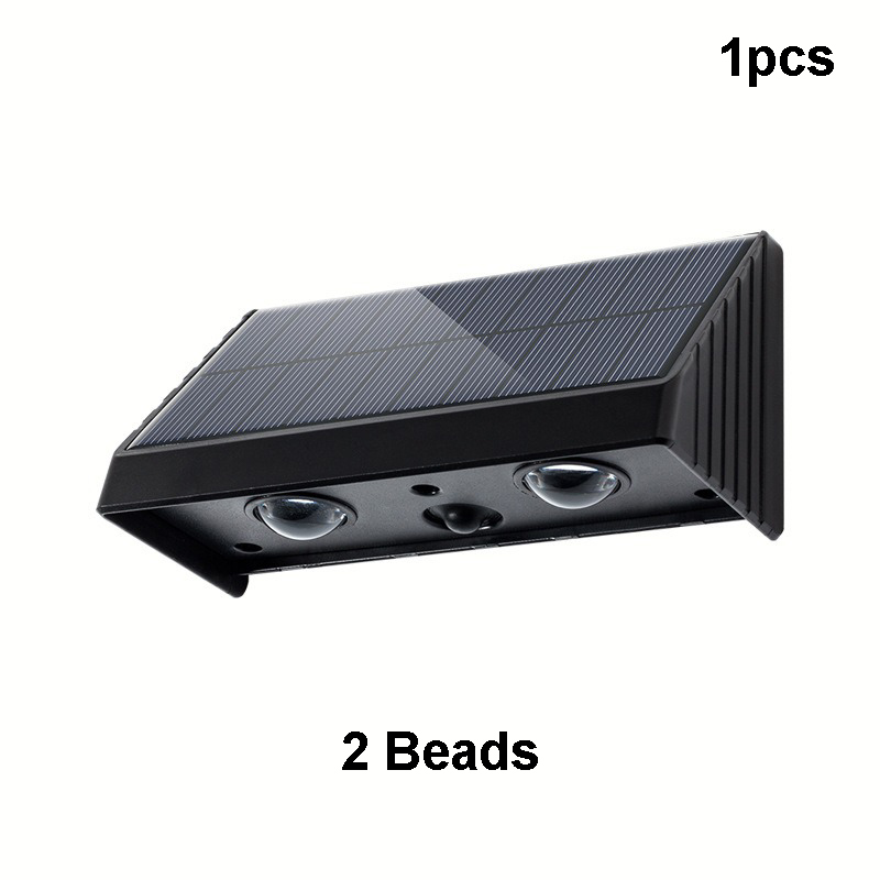 1 stuks zonne-tuinwandlamp buiten waterdichte verlichting warmlicht sfeer villa tuindecoratie voor terras of veranda: Cold White