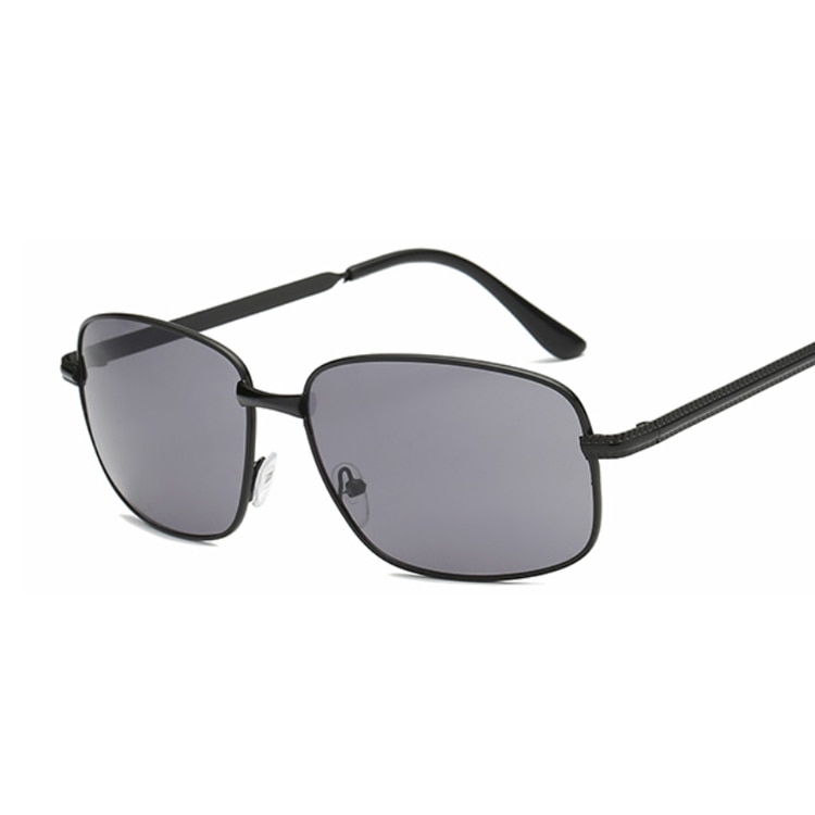 Vierkante zonnebril heren dames spiegel autorijden retro zonnebril heren dames  uv400 merk lunette de soleil homme: Zwart grijs