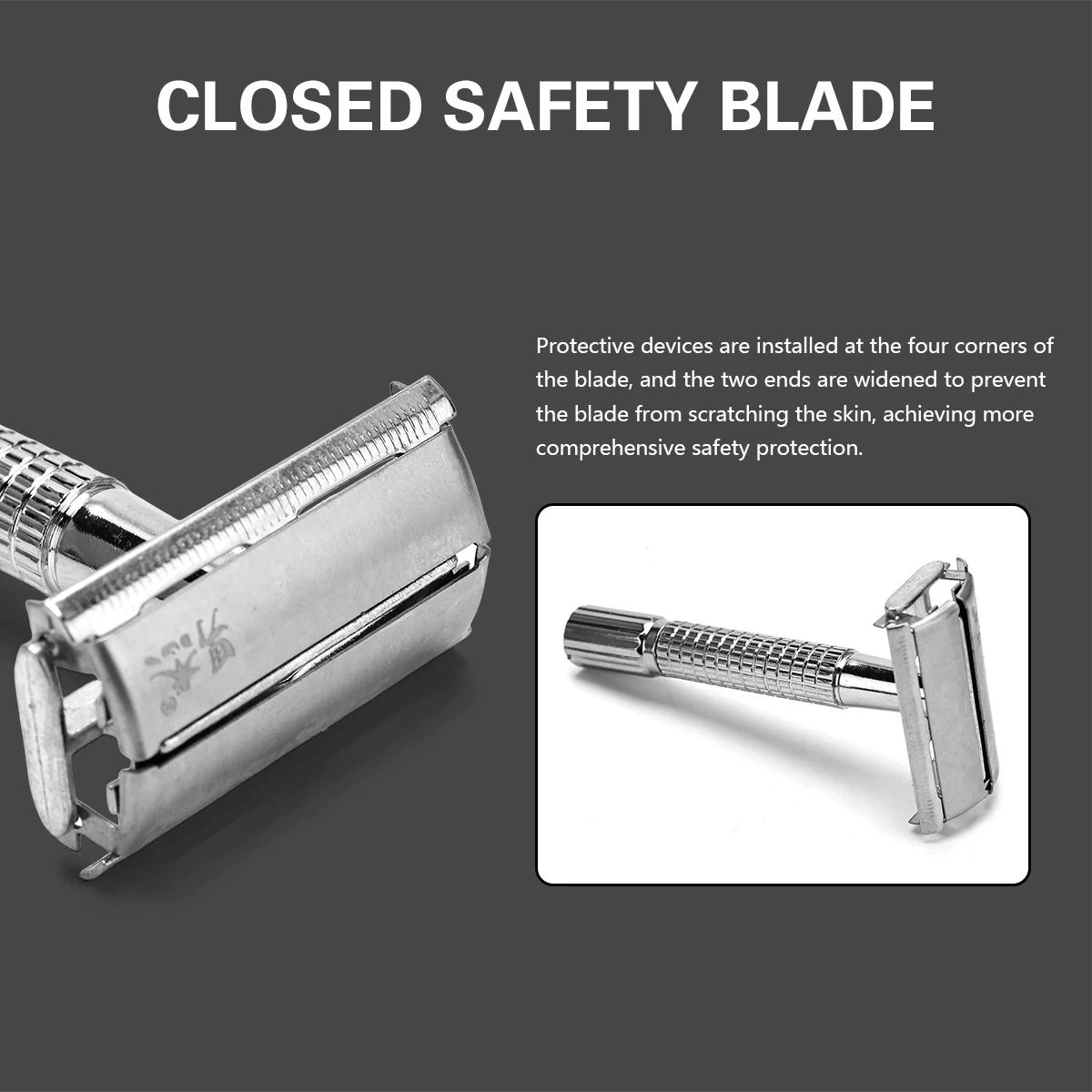 Double Edge Safety Razor Men's Double-Sided Safety... – Grandado